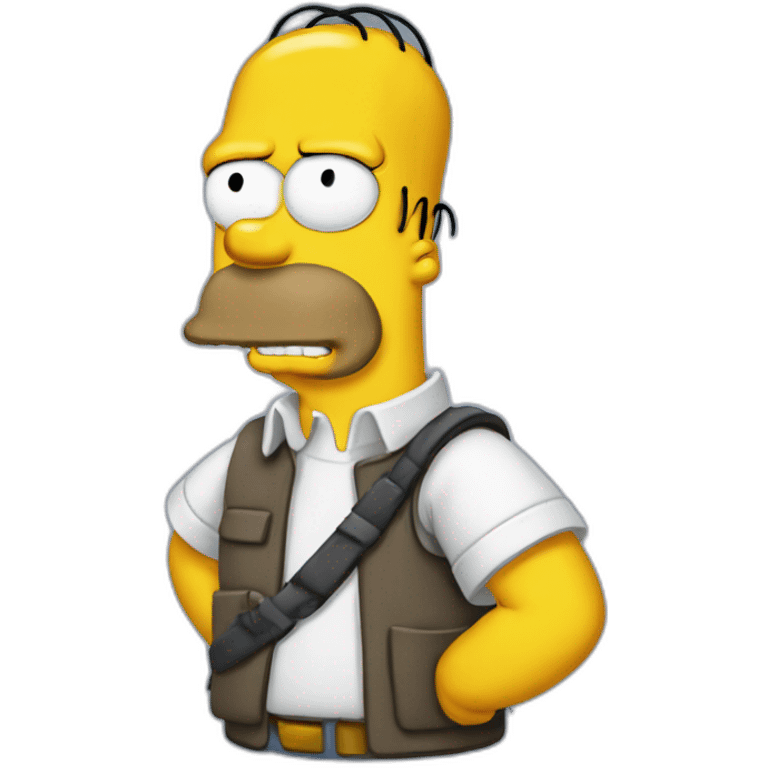 Homer étrangle bart emoji