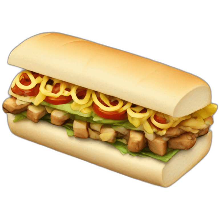 Shawarma sandwich emoji