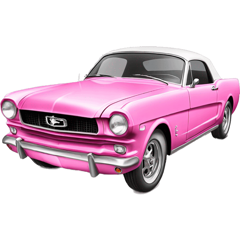 Pink 1952 mustang emoji