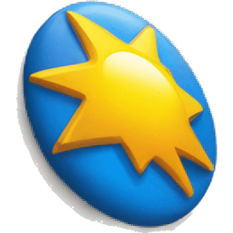 “Walmart store with a simple, recognizable design, featuring the iconic sunburst logo, blue and yellow color scheme, and storefront details that convey a large retail environment.” emoji