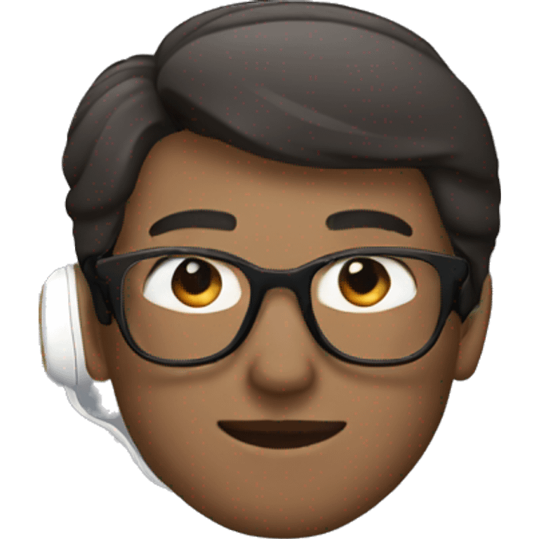 Person wearing airpods emoji