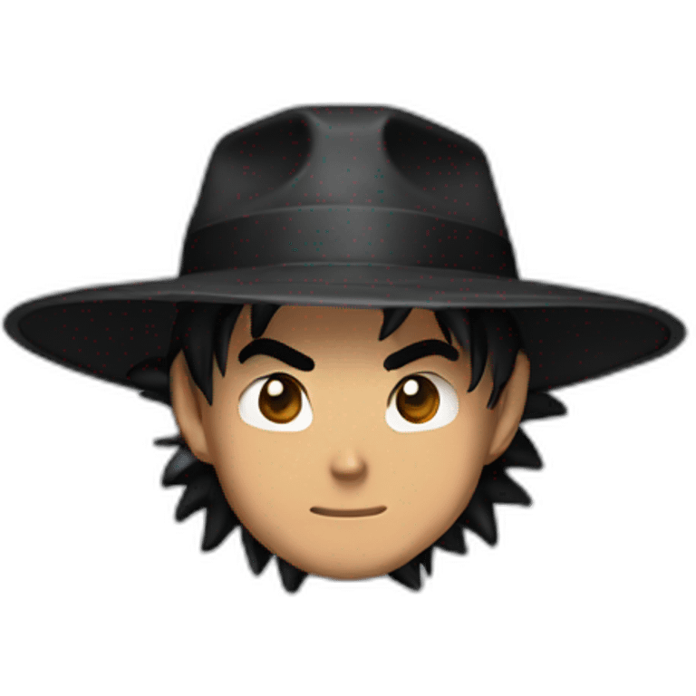 goku with a black hat emoji