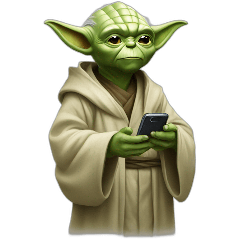 yoda phone call emoji