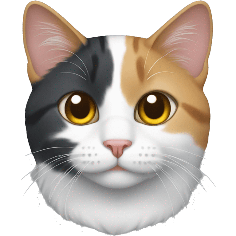 Tricolor cat emoji