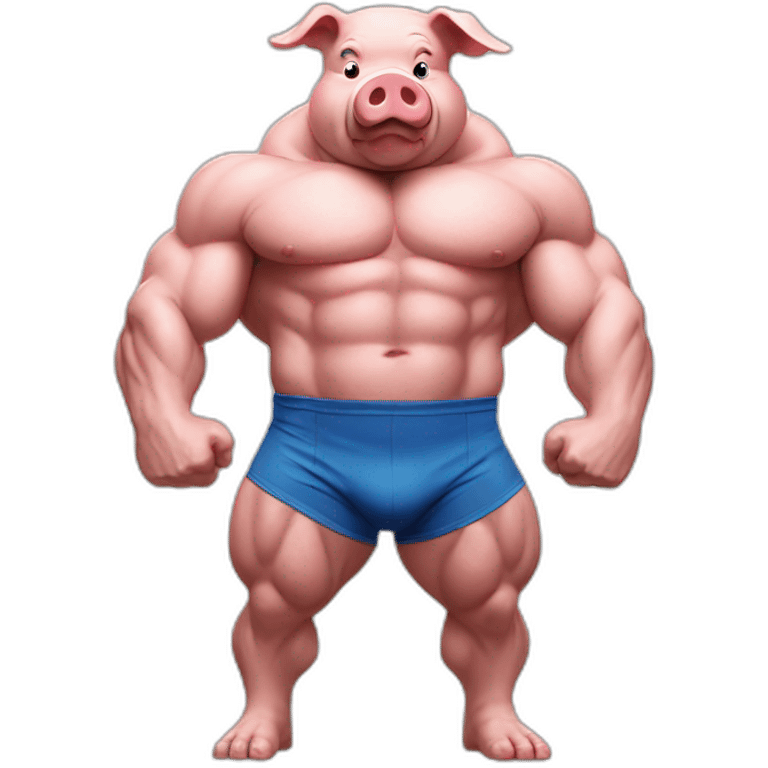 Bodybuilding Pig emoji