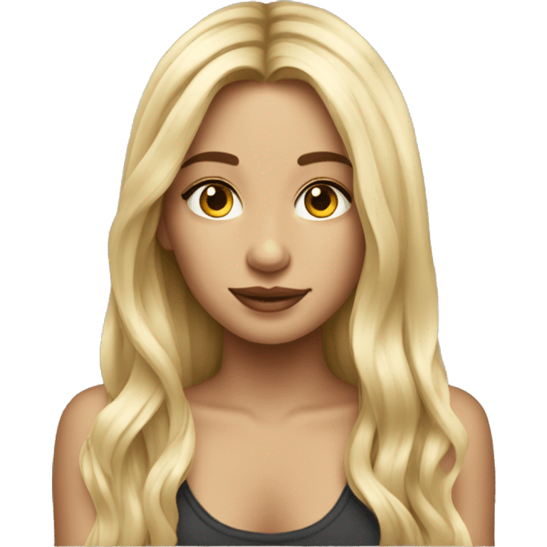 tatto artist girl with long blond hair emoji