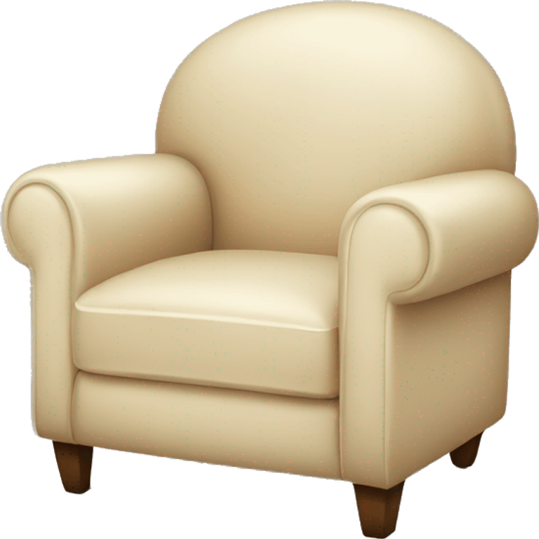 Cream colored chair emoji