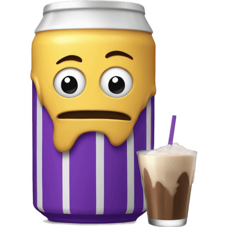 fanum drinking grimace shake emoji