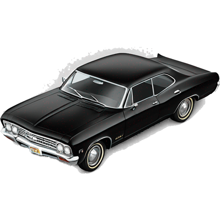 Impala Chevrolet 1967 Black emoji