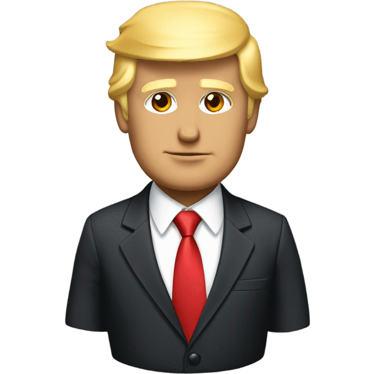 Donald Trump in formal attire emoji