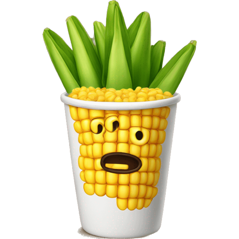 Mexican Corn in a cup emoji