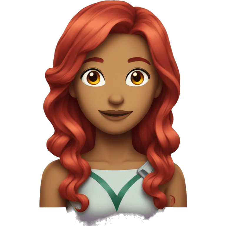 starfire dc red hair emoji