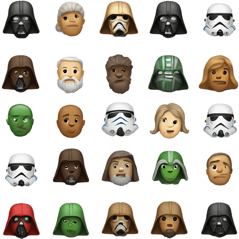 Star Wars Christmas light emoji