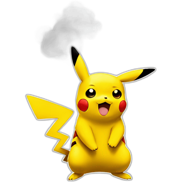 Pikachu smoke emoji