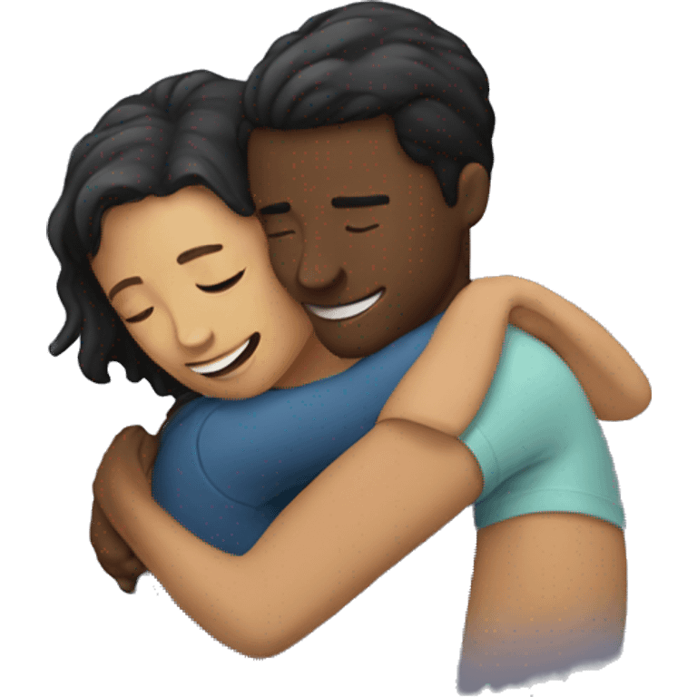 two people hugging emoji