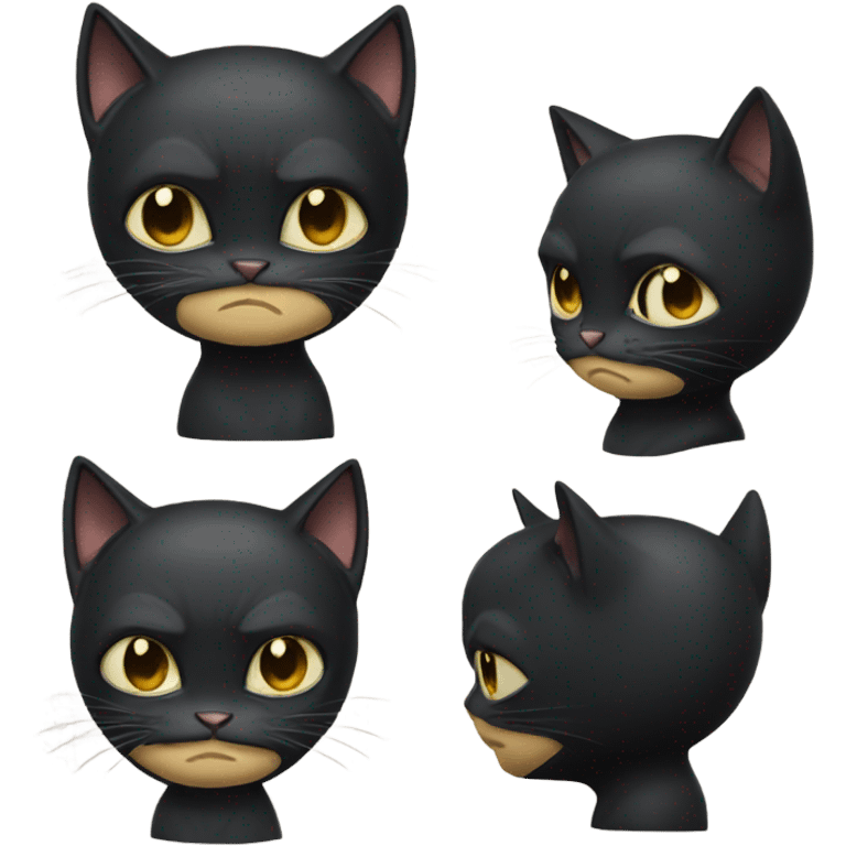 Batman cat  emoji