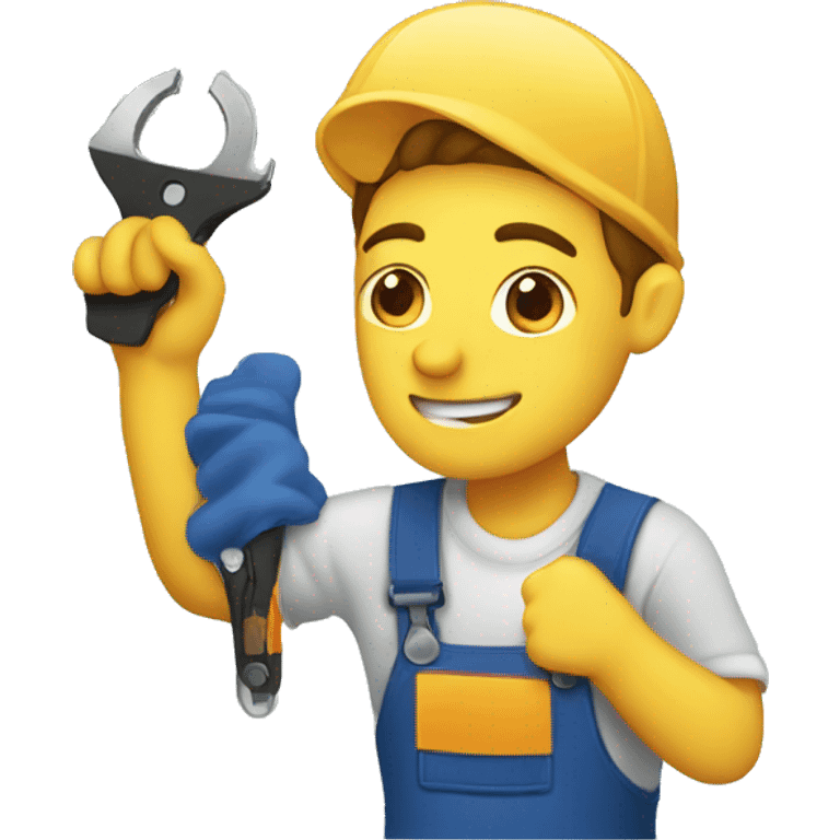 repair specialist repairing a window emoji