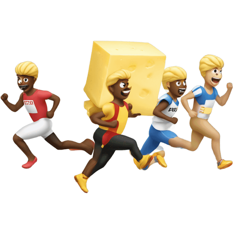 Butter running race emoji