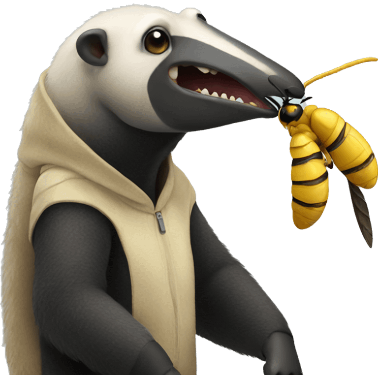 anteater eating wasp emoji