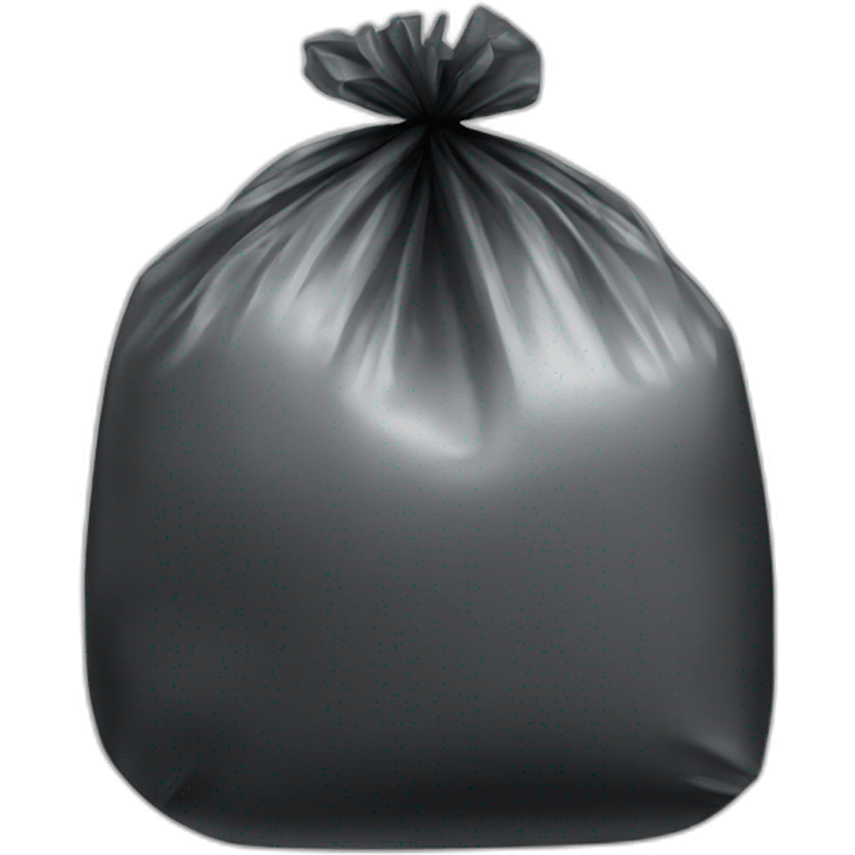 plastic bag black emoji