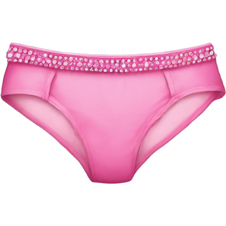 Pink bedazzled underwear emoji