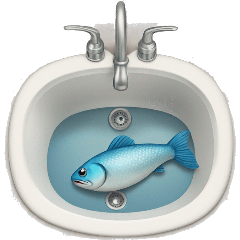 Fish in a sink emoji