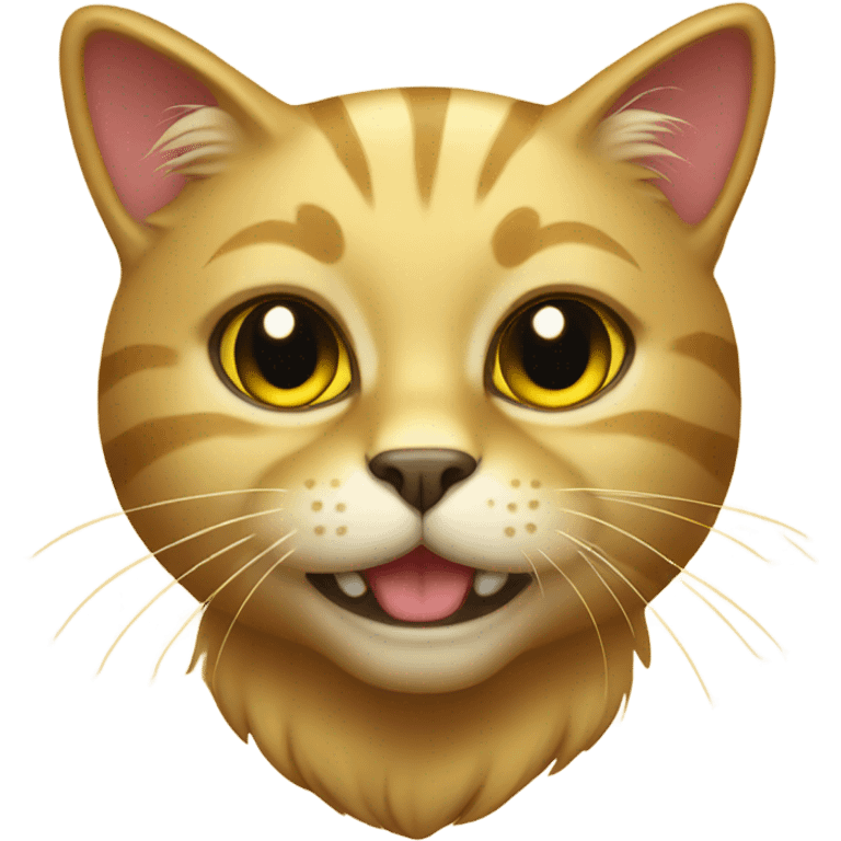 Gold cat emoji