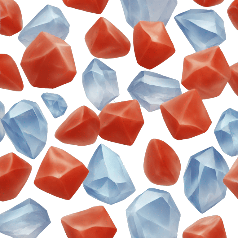 Crystals with tomato’s  emoji