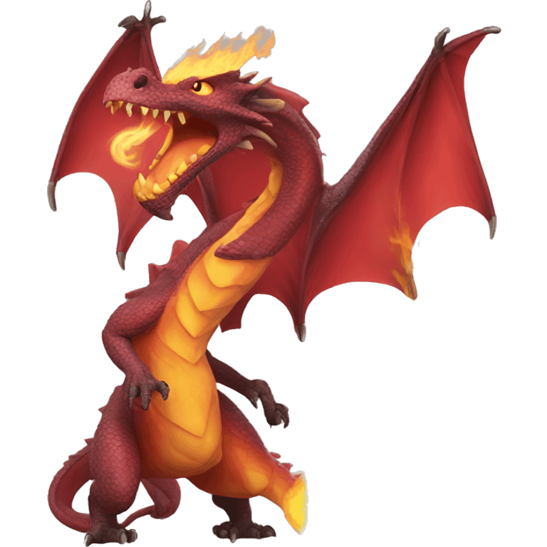 Fire breathing dragon emoji