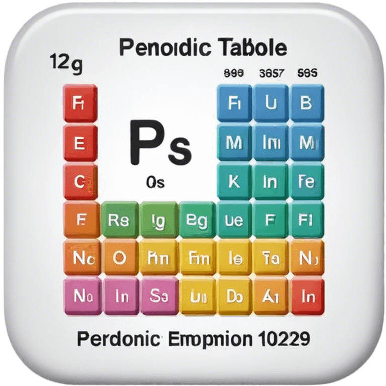 Periodic table emoji