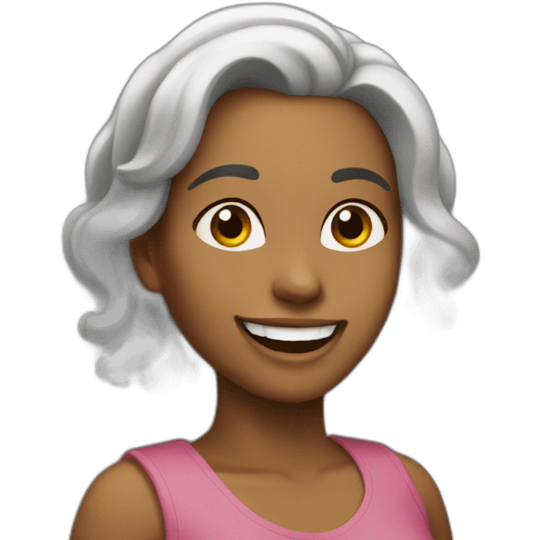 mujer feliz emoji