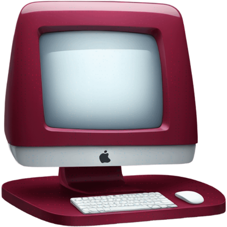 burgundy iMac emoji