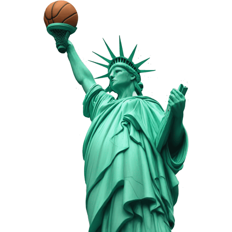 Statue of liberty basketball emoji