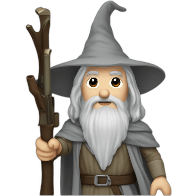 Gandalf with a M60 emoji