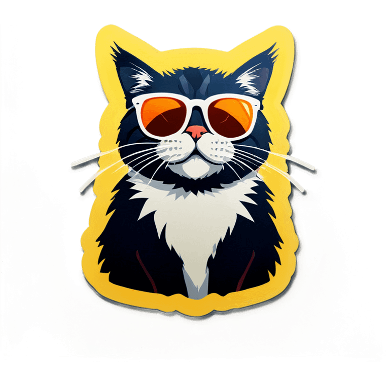 Cat with sunglasses emoji