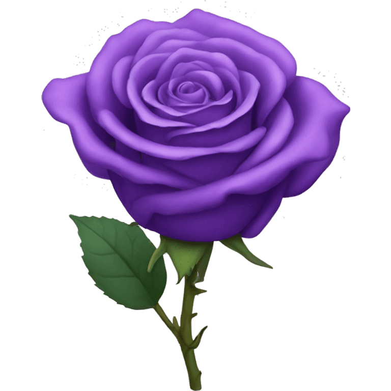 Purple rose emoji