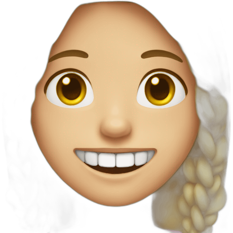 Girl with braces emoji