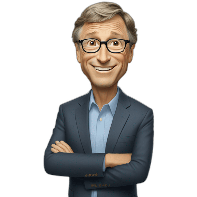 Bill gates waving emoji