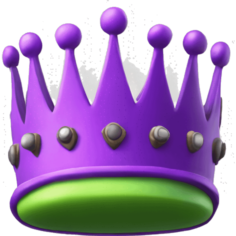 fortnite crown on frog emoji