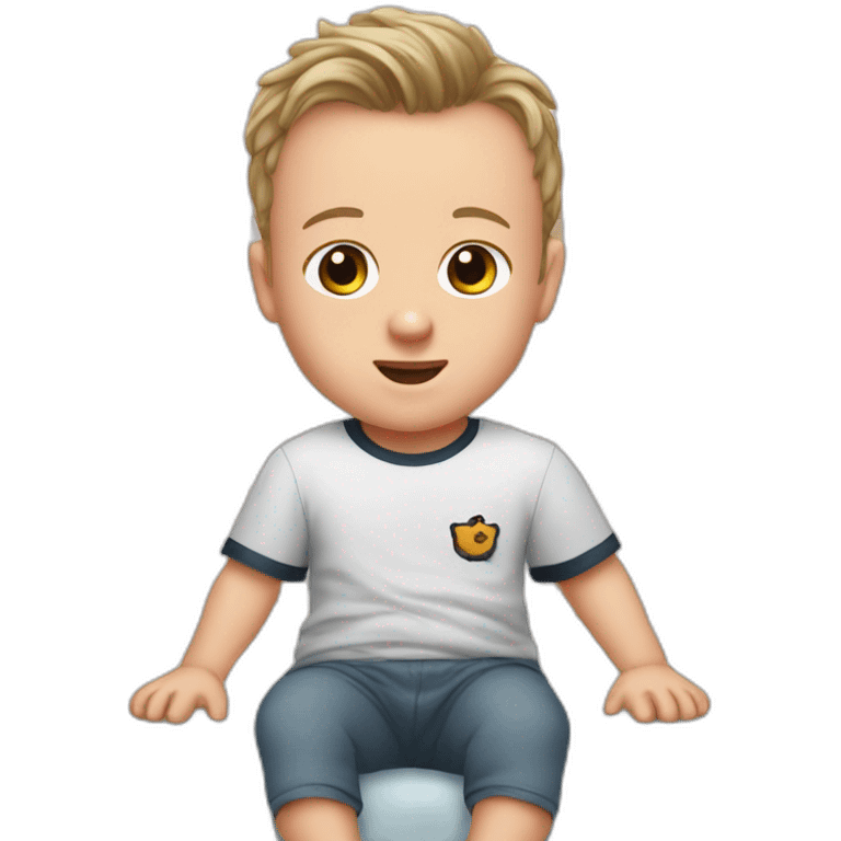 Jonathan Toews as a toddler in a crib emoji