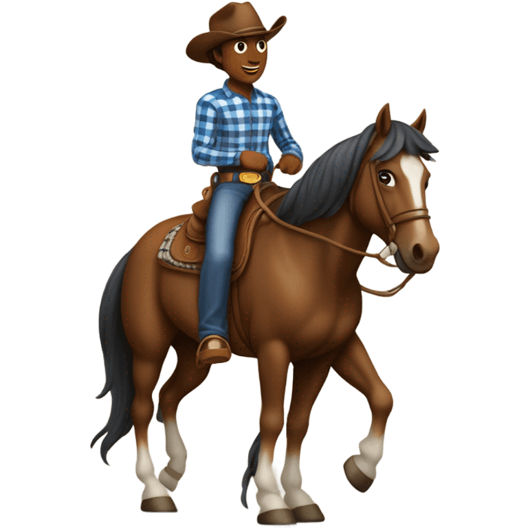 cowboy riding a horse emoji