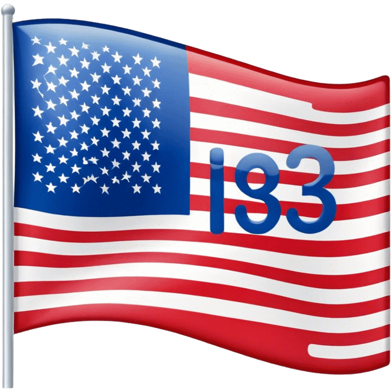 American Flag with the words "I-130" approved emoji