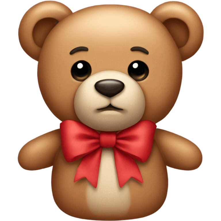 Teddy bear with bow emoji