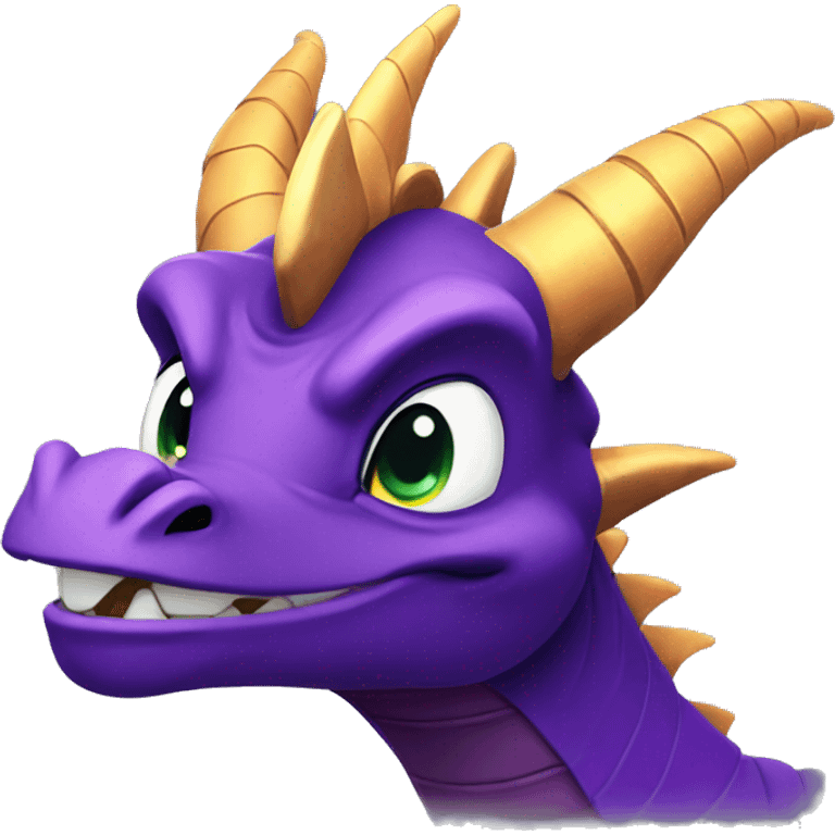 Spyro smirking  emoji