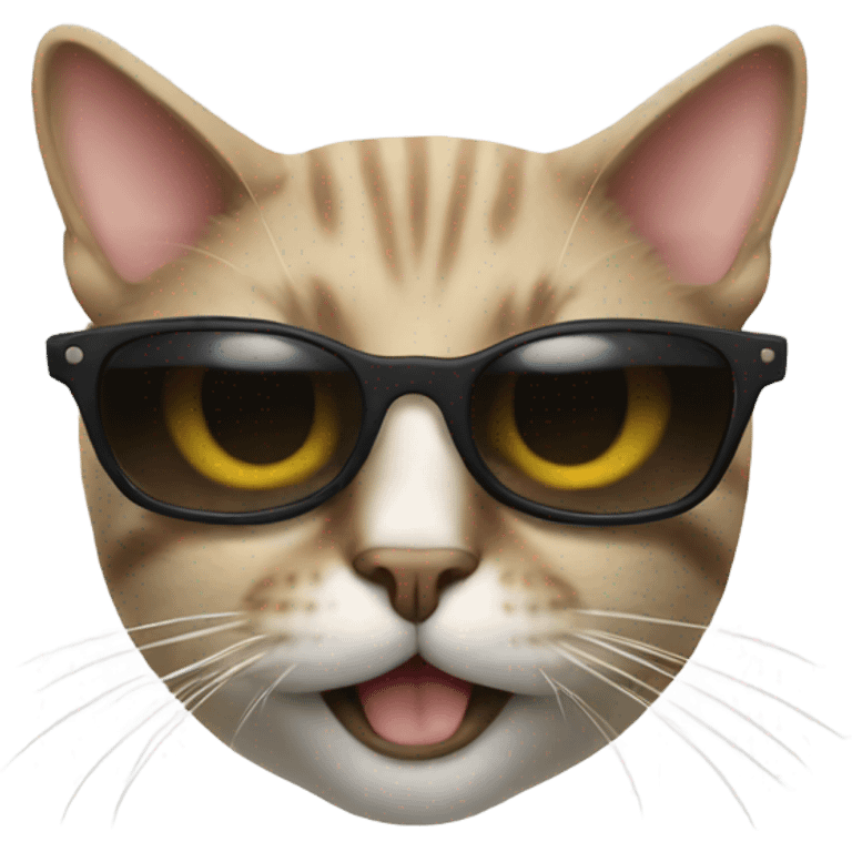 Cat with sunglasses emoji