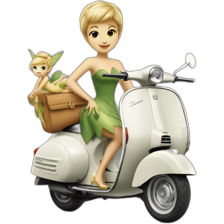 vespa and tinkerbell emoji