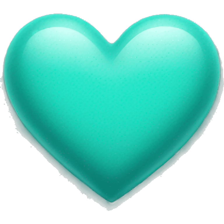 Turquoise heart emoji