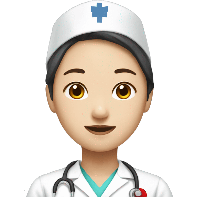 korea nurse student, no cap emoji