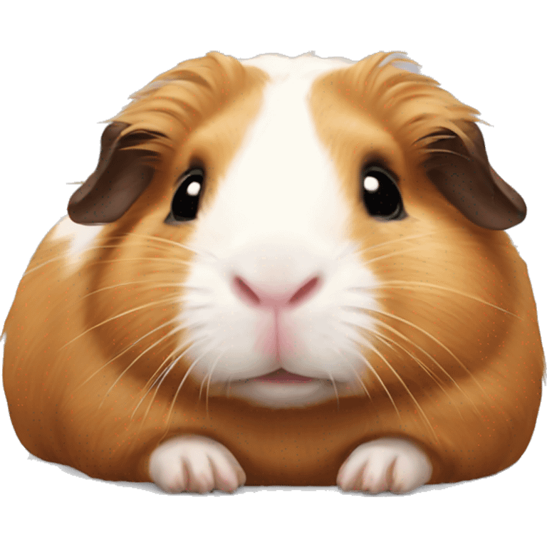 Guineapig laying down very cute but realistic emoji