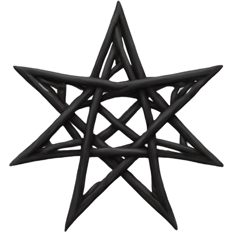 Black heptagram emoji